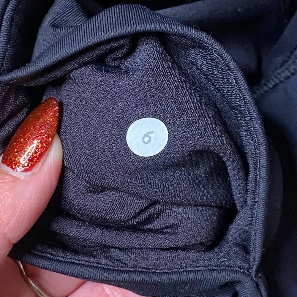 Lululemon Inspire Mesh Tight II Black 7/8 Leggings Size 6 - Picture 11 of 13